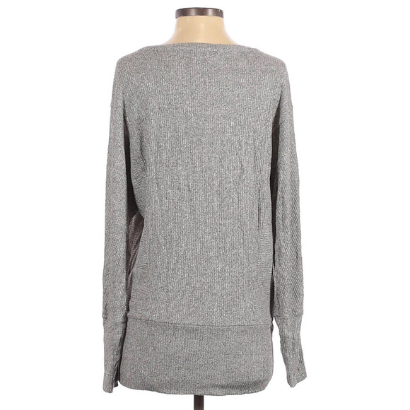 Express Gray Dolman Tunic Sweater - Picture 2 of 7